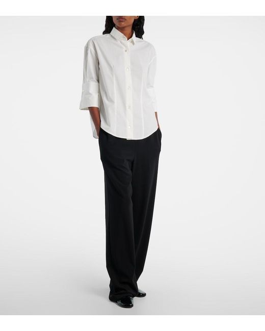 The Row White Carpazi Cotton Shirt