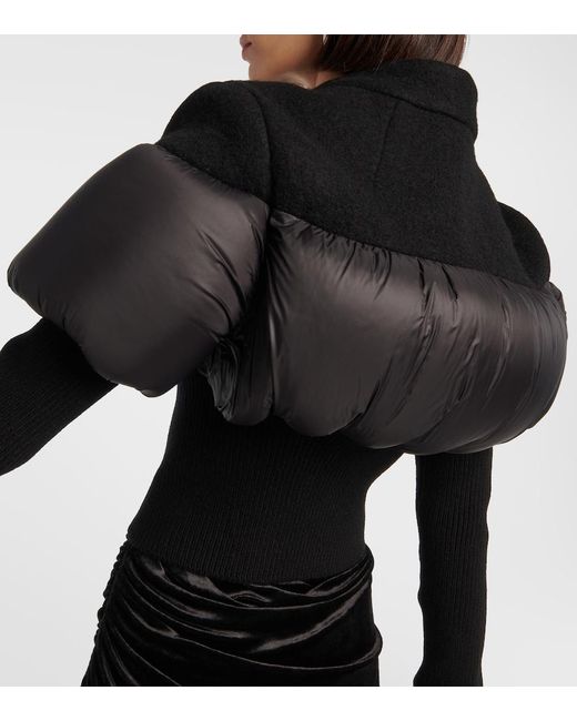 Rick Owens Black Bouchon Down Jacket, Long Sleeves, , 100% Polyamide