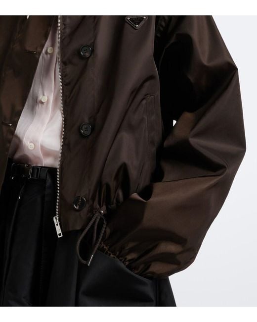 Prada Black Re-Nylon Cropped Jacket