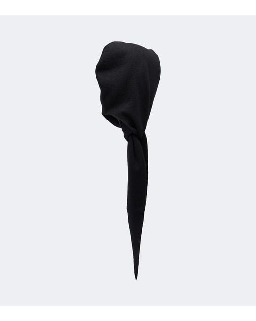 Nour Hammour Black Niale Cashmere Hood