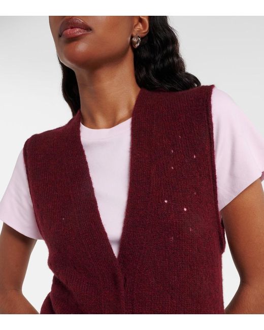 Dorothee Schumacher Red Luxury Love Cashmere Sweater Vest