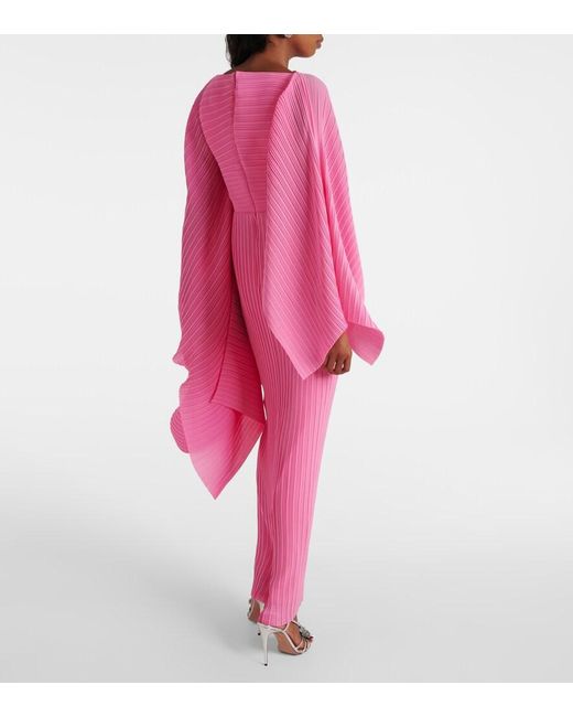 Solace London Pink Adami Chiffon Maxi Dress