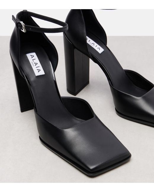Alaïa Black Leather Pumps