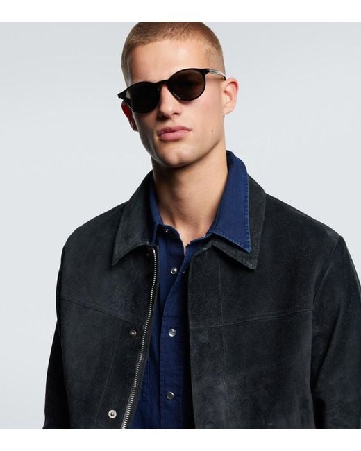 Tom Ford Brown Prescott Round Sunglasses for men
