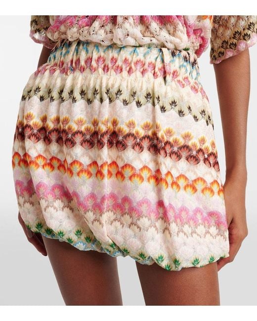 Missoni Multicolor Crochet Miniskirt