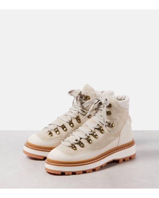 Moncler Natural Peka Trek Boots