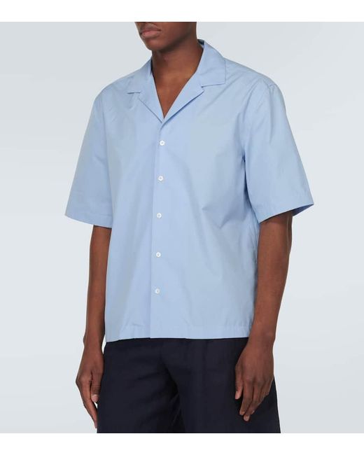 Lardini Hemd aus Baumwollpopeline in Blue für Herren