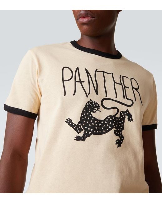 Valentino Natural Printed Cotton Jersey T-Shirt for men