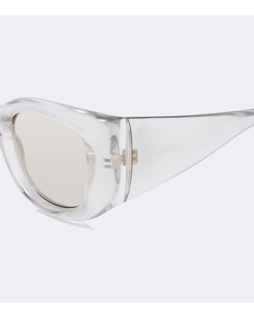 Saint Laurent White Sl 903 Howl Oversized Sunglasses