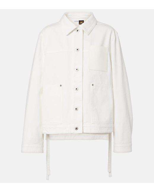 Loewe White Paula's Ibiza Denim Jacket