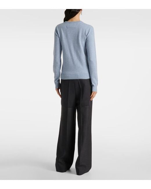 Extreme Cashmere Blue Pullover N°41 Body Aus Einem Kaschmirgemisch