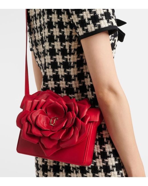 Christian Louboutin Red Loubi54 Applique Leather Crossbody Bag