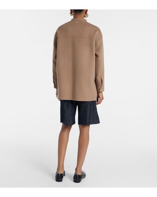 Max Mara Brown Costanza Virgin Wool Jacket