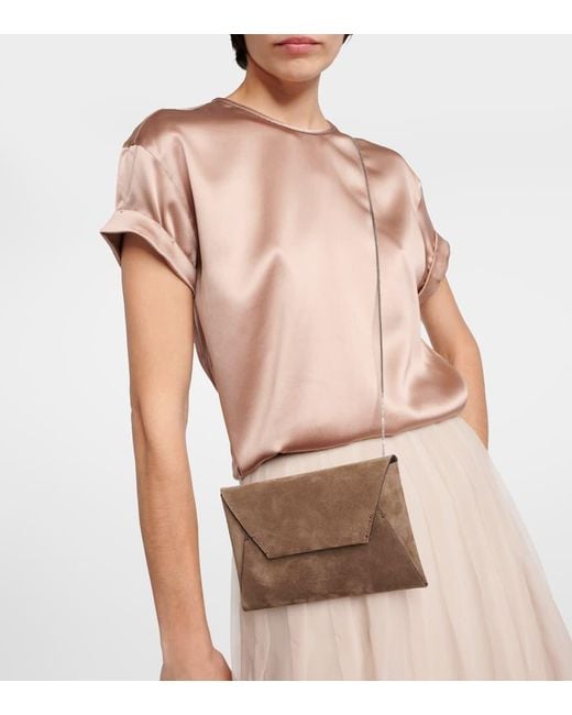 Borsa A Tracolla di Brunello Cucinelli in Brown