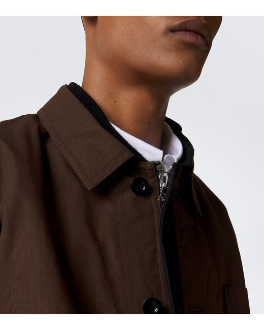 Sacai Brown Reversible Technical Jacket for men