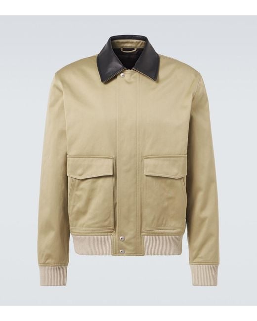 Wales Bonner Natural Shade Cotton Sateen Blouson for men
