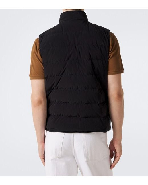 Moncler Black Lenevra Wool-Blend Down Vest for men