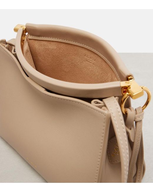 Alaïa Natural Le Click Small Leather Shoulder Bag