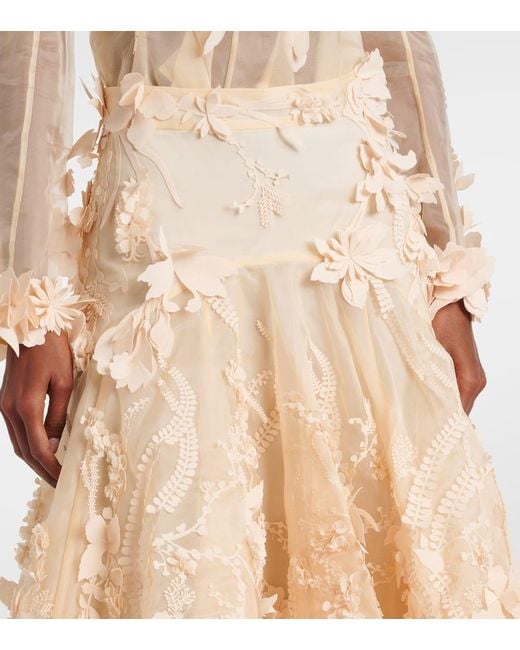 Gonna Midi Hypnotic di Zimmermann in Natural