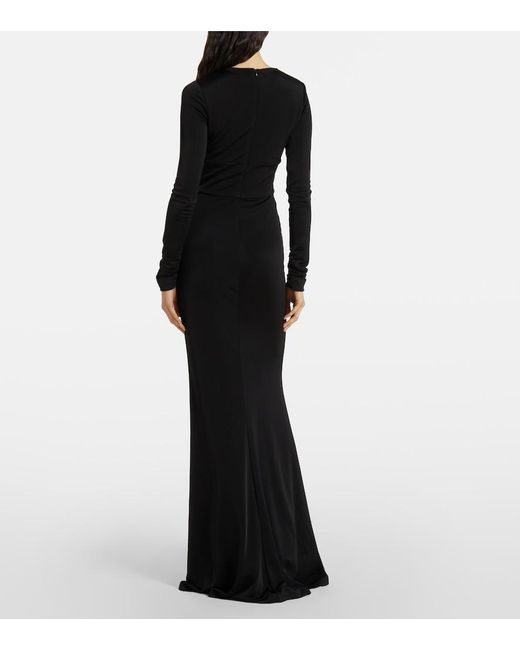 Rebecca Vallance Black Domenica Cutout Gown