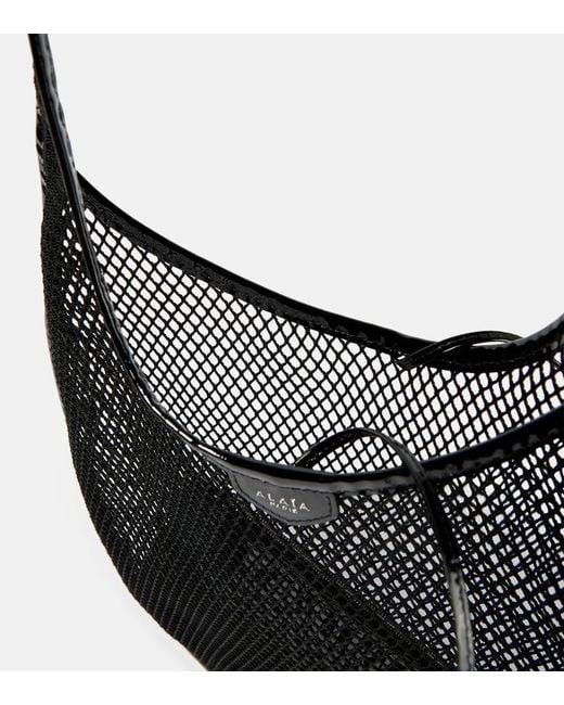 Alaïa Black One Piece Medium Mesh Tote Bag
