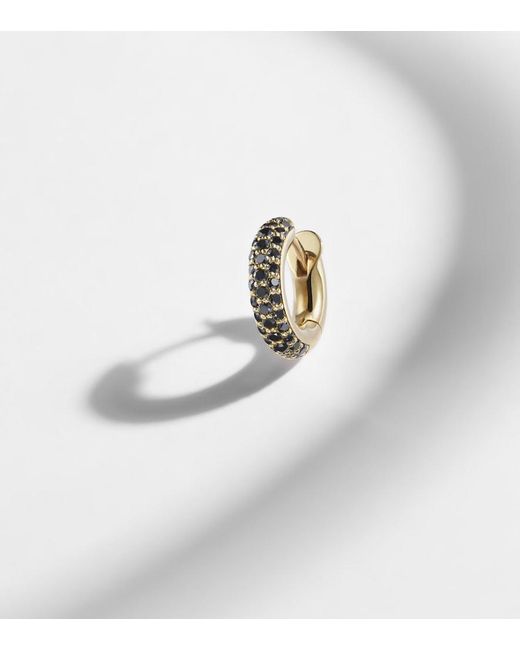 Spinelli Kilcollin White Macro Hoop 18Kt Single Earring With Diamonds