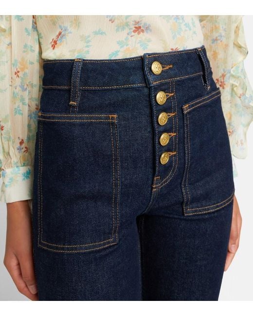 Ulla Johnson Blue Lou Flared Jeans