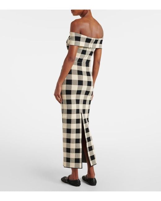 Posse Multicolor Pippa Checked Maxi Skirt