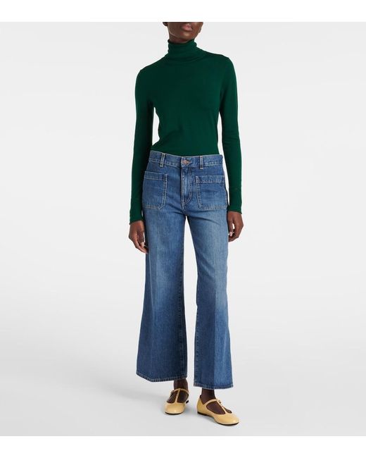 Chloé Natural Marcie Patent Leather Mary Jane Flats