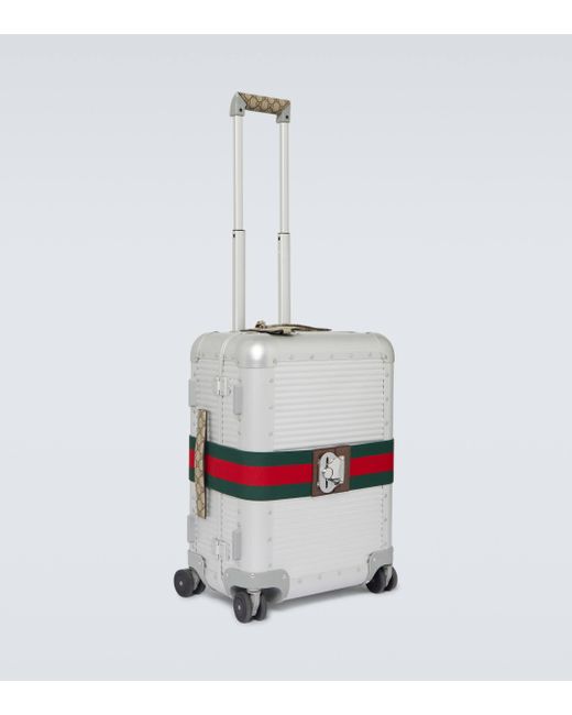 Gucci Gray Porter Web Stripe Carry-on Suitcase for men
