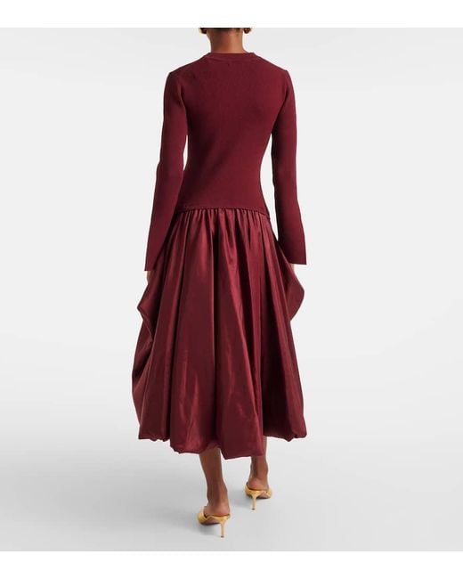 Abito Midi Kenlie di Jonathan Simkhai in Purple
