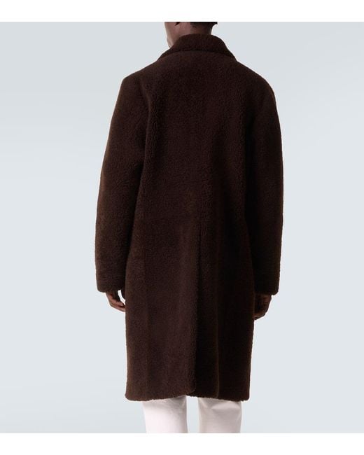 Gabriela Hearst Mantel Teddy Aus Shearling in Black für Herren