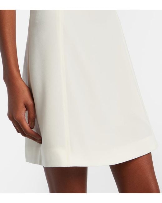 Robe Jolie En Crepe Et Velours Jonathan Simkhai en coloris White