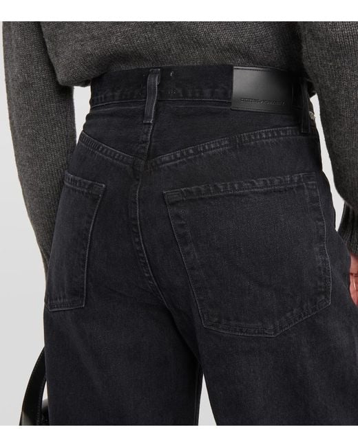 Citizens of Humanity Blue Ayla High-Rise Wide-Leg Jeans
