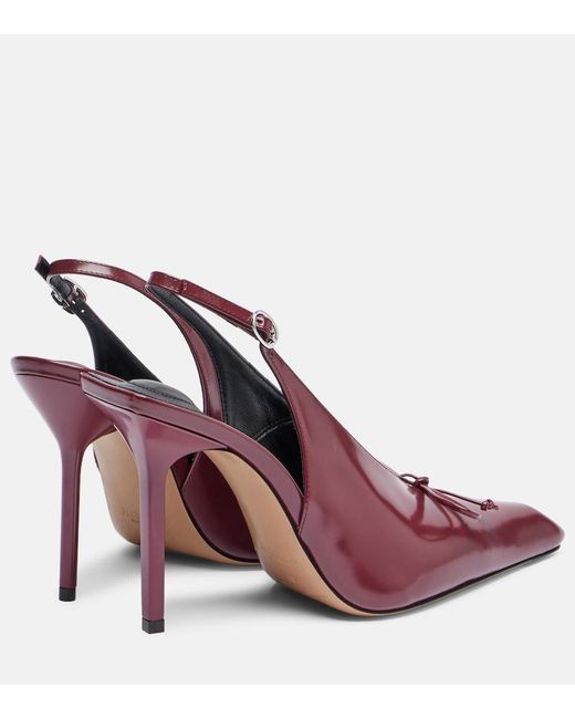 Jacquemus Pink Cubisto 100 Leather Slingback Pumps