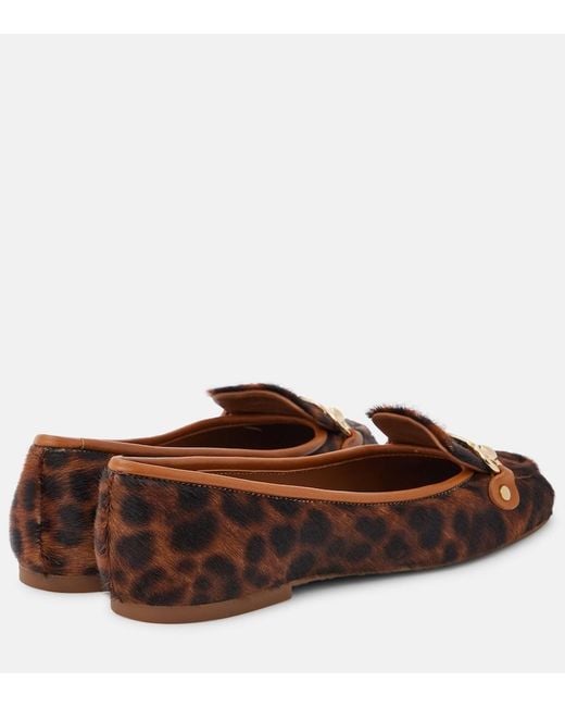 See By Chloé Brown Signature Calf Hair Ballet Flats