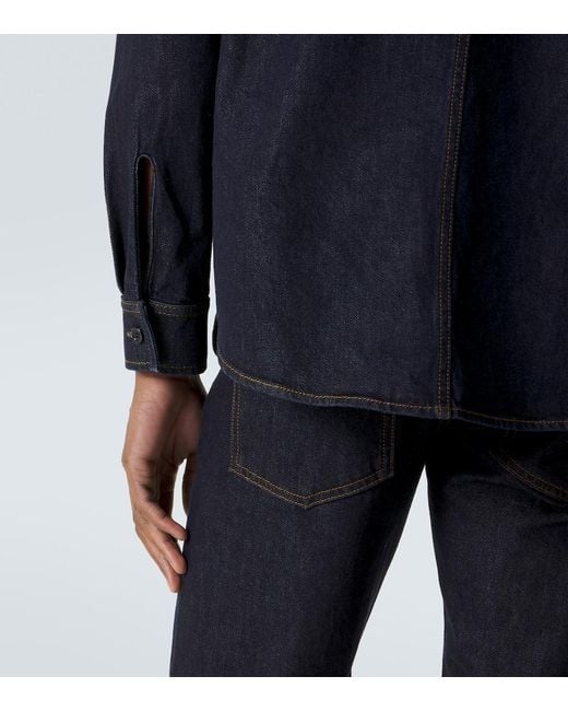 Burberry Blue Denim Shirt for men