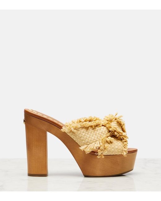 Dolce & Gabbana Brown Platform Flip-Flops