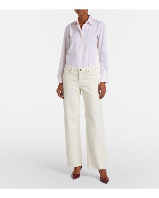 FRAME White The Saturday Straight Jeans