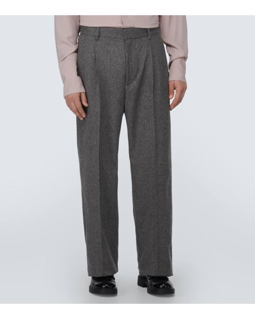 Pantalon droit en mohair et laine Winnie New York pour homme en coloris Gray