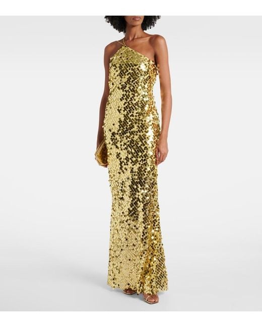 The Sei Metallic Sequined Gown