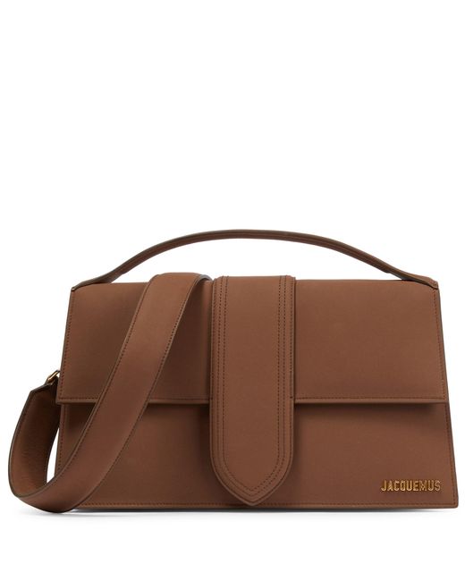 Jacquemus Le Bambinou Leather Shoulder Bag in Brown | Lyst