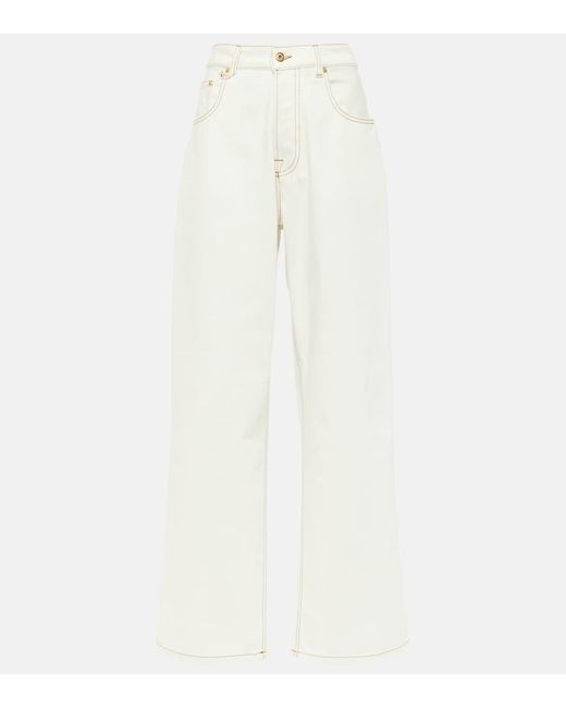 Jeans anchos Le de-Nimes Large Jacquemus de color White