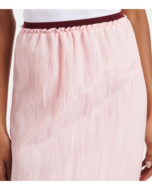 Plan C Pink Midirock Mit Pailletten