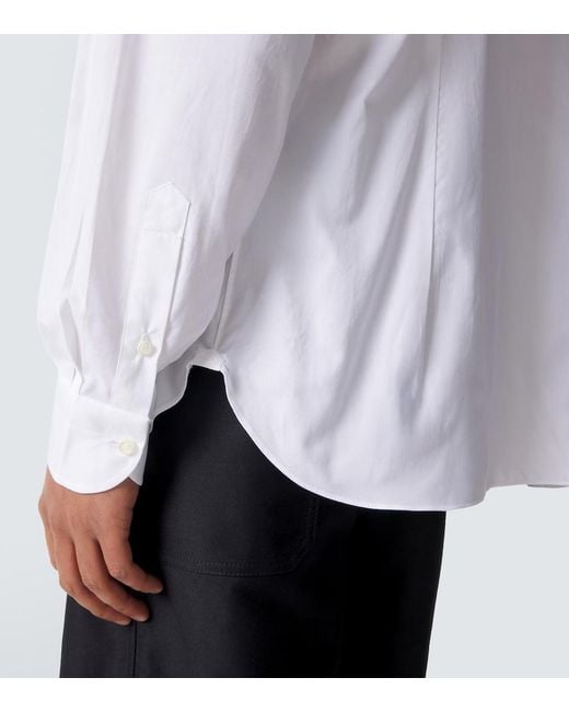 Junya Watanabe White X Luigi Borrelli Printed Cotton Shirt for men