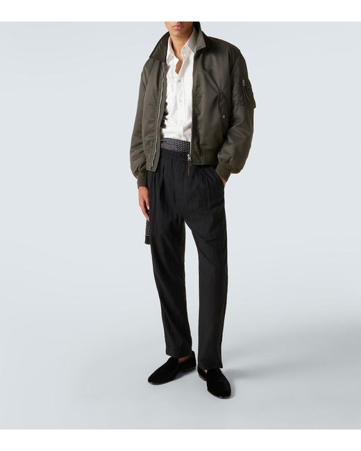 Tom Ford White Cotton Poplin Shirt for men