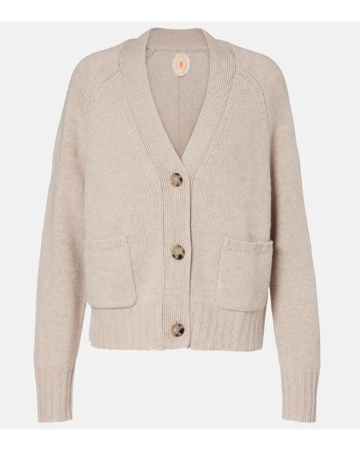 Jardin Des Orangers Natural Cardigan Aus Wolle Und Kaschmir