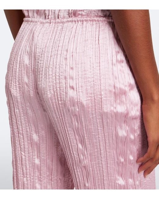 Posse Pink Esme Satin Straight Pants