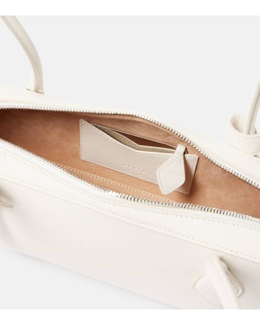 Alaïa White Le Teckel Medium Leather Shoulder Bag