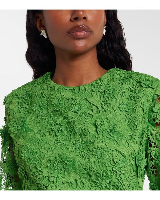 Boucles D'Oreilles A Perles Erdem en coloris Metallic